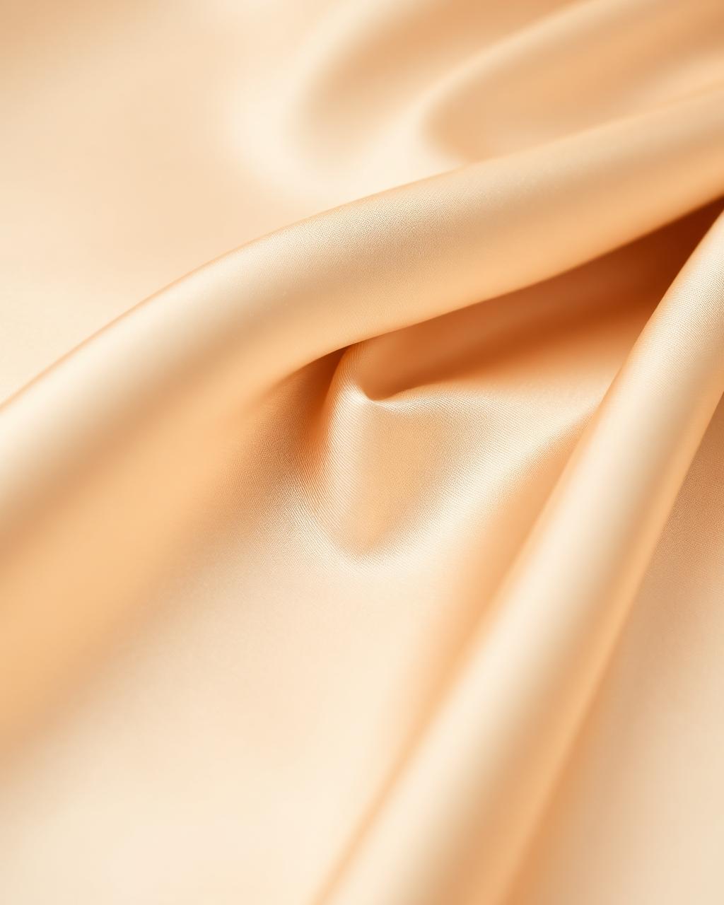 Champagne satin fabric detail